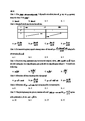 Đề ôn tập môn Toán - Đề 8